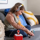 FABA – Kids Headphones with Adjustable and Foldable Headphones with Long Wire, Kids 3-10 Years, Volume Limited to 85 DB