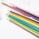 Janod - 12 Coloured Pencils - Colouring & Drawing - Ergonomic Triangular Shape & Resistant Lead - Creative Hobbies and Crafts - Ages 3+ - J07408