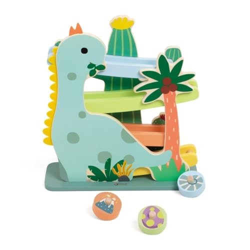 Classic World Wooden Interactive Dinosaur Slide Playset 18M+