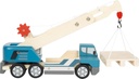 Small Foot Kraanwagen Met Pallet Van Hout Speelvoertuig Voor Kinderen Met 360° Draaibare Kraan En Accessoires Vanaf 2 Jaar 12639