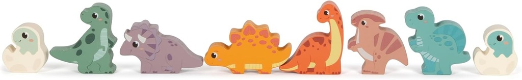 Small Foot Bouwsteentjes Dino Gemaakt Van FSC® 100% Gecertificeerd Hout Voor Kinderen Vanaf 12 Maanden 12621
