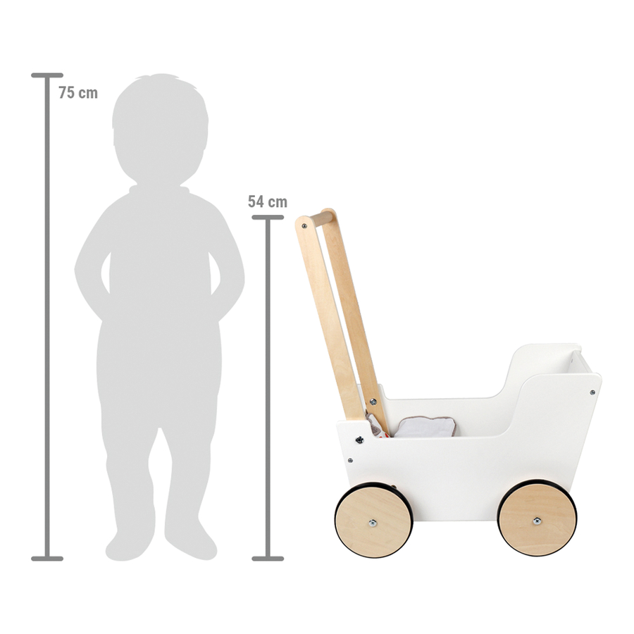 Small Foot ® Passeggino E Carrozzina per Bambole Little Button