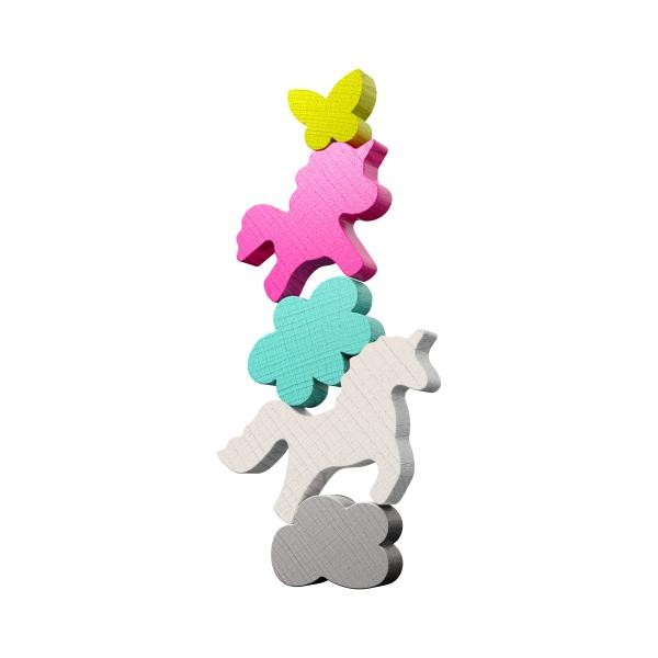 Haba Dinamikus Szórakoztató Játék Stacking Challenge Egyszarvúak 5 Figura 300 Feladat