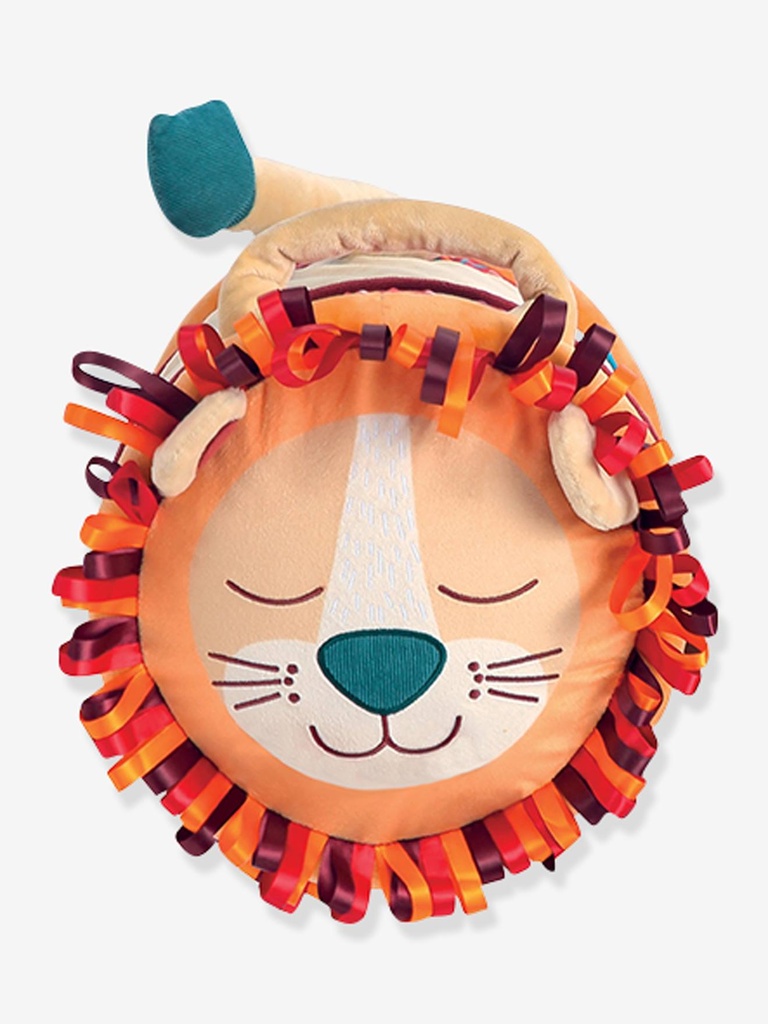 Ludi - Lion Activity Roller - Soft Textures and Sensory Activities - Inflatable Roller - Develops Motor Skills and Balance - from 6 Months