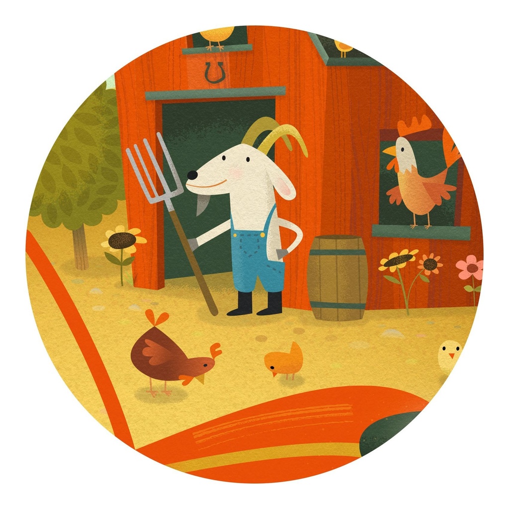 Djeco - the Tractor Puzzle 16pc