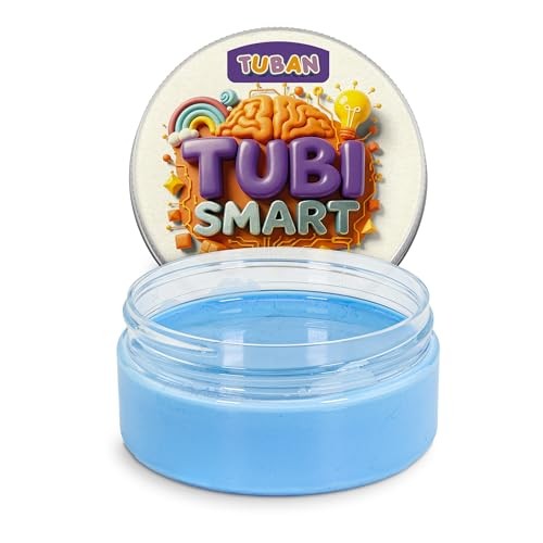 TUBAN Tubi Smart Plastilina 50 G - Creative Modelling Clay for Children from 3 Years for Stretching, Shaping and Pulling - Elastic, Jumping and Easy t