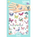 150pc Djeco Dream Butterflies Temporary/Fake Tattoos Sticker Party Kids 3y+