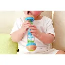 Hape: Beaded Raindrops - Blue- Wooden Soothing Sounds Toy  Colorful Bead Design  Music Sensory Development Play  Infant-Baby-Toddler-Kids Ages 0mo+