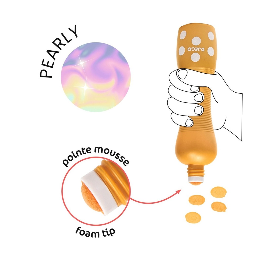 Ergonomické Detské Fixky - Perleťové - 4 Ks