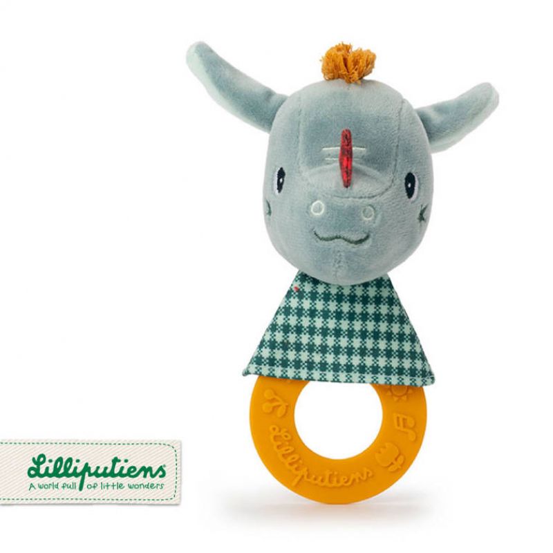 Lilliputiens Teething Rattle Joe Chew Toy 3 M+ 1 Pc