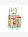 Small Foot Motor Activity Cube 'Jungle Friends' FSC® 100% Gecertificeerd Hout 5 Speeloppervlakken Voor Kinderen Vanaf 1 Jaar 12765