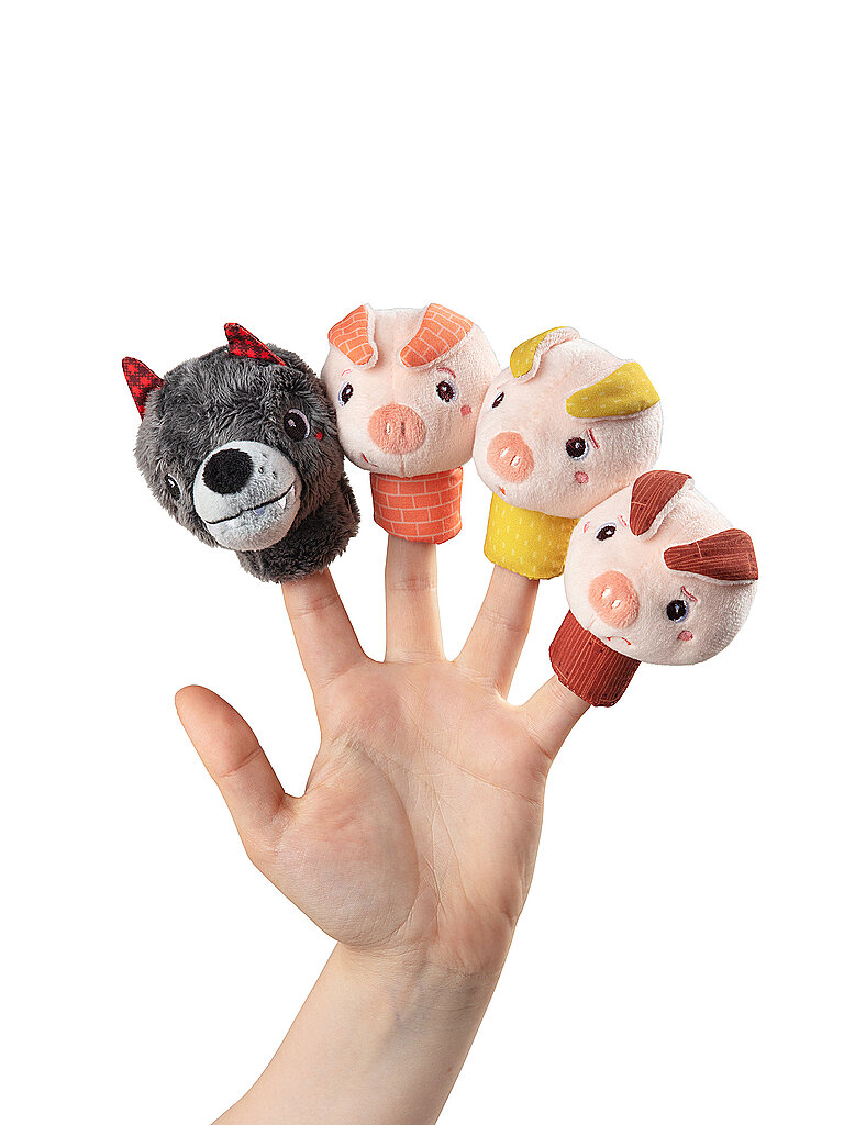 LILLIPUTIENS Fingerpuppe Der Wolf Und Die 3 Schweine