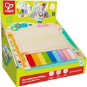 Hape Pixel Piano  Electic Keyboard Piano with Wooden-Feel Electric Keys and Light-up Pixels Display   Kid's Musical Toy for Musical Expression and Cre