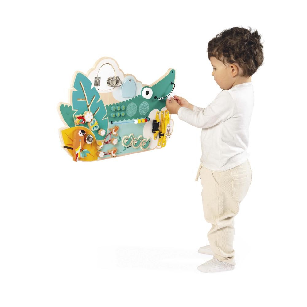 Janod Tropik Crocodile Activity Board