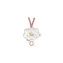 - Petites Chansons - Fabric and Wood Music Box - 15 Cm Musical Pillow - âMy Little Bunnyâ Nursery Rhyme (French) - Early-Learning Cushion for