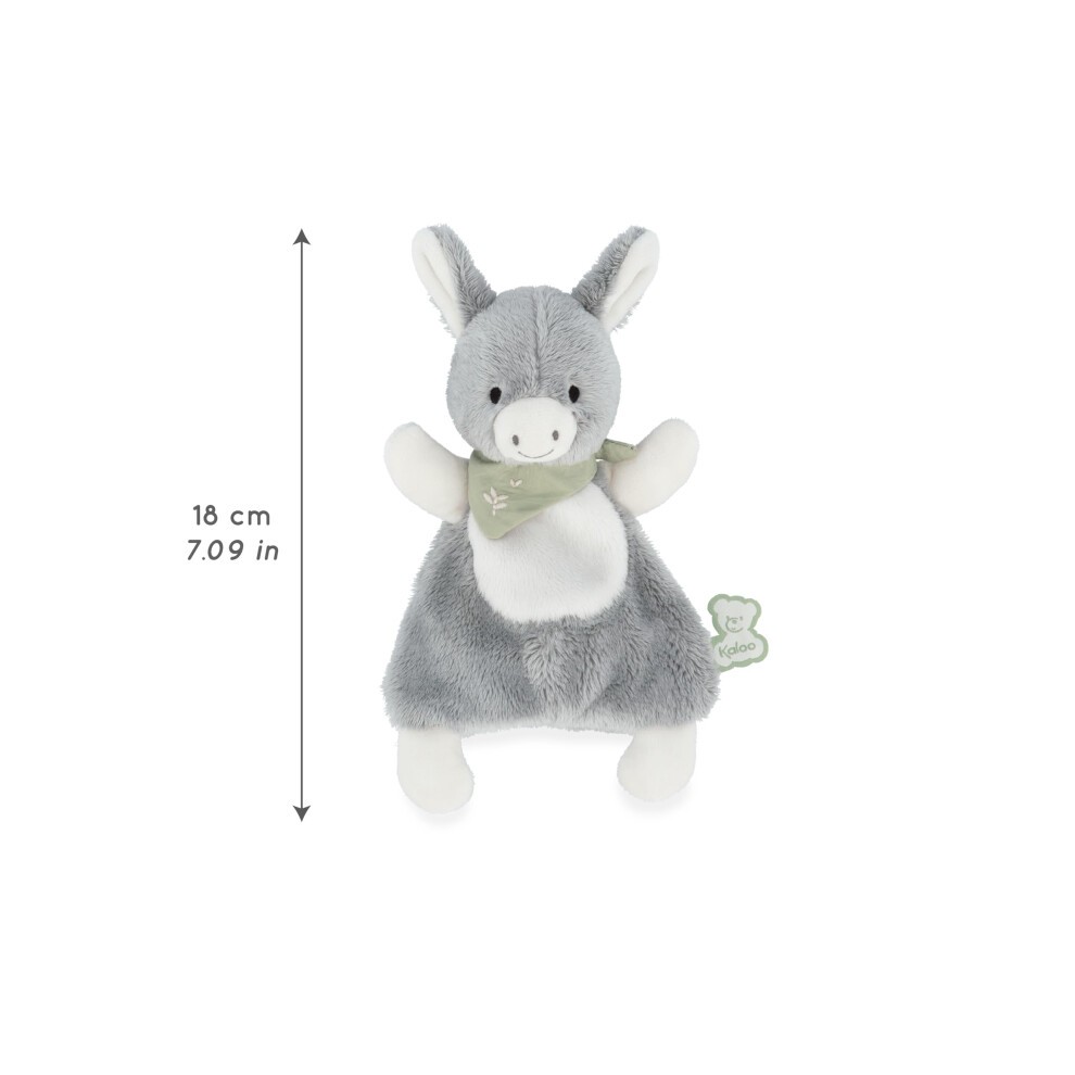 - Les Amis - Regliss' the Donkey Comforter - 18 Cm - Grey - Ultra-Soft Material - 0 Months +, K224006