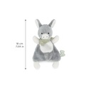 - Les Amis - Regliss' the Donkey Comforter - 18 Cm - Grey - Ultra-Soft Material - 0 Months +, K224006