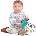 LUDI - Zippy Toy - Multisensory Stimulation Toy - Different Textures - Ergonomic - Soft Material - from 10 Months - Relieves Dental Thrust - Dexterity