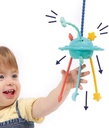LUDI - Zippy Toy - Multisensory Stimulation Toy - Different Textures - Ergonomic - Soft Material - from 10 Months - Relieves Dental Thrust - Dexterity