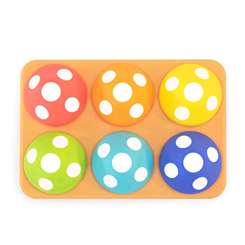 Sassy Mischievous Matching Mushrooms  Sorting Board  Social Emotional Learning Toy  STEM  12+ Months