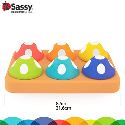 Sassy Mischievous Matching Mushrooms  Sorting Board  Social Emotional Learning Toy  STEM  12+ Months
