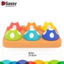 Sassy Mischievous Matching Mushrooms  Sorting Board  Social Emotional Learning Toy  STEM  12+ Months