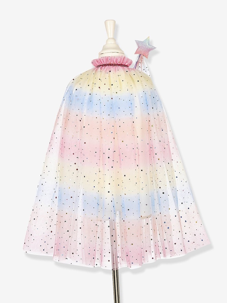 Unicorn Costume Cape Set W/ Headband & Wand - Role-Play for Children(2 Sizes) - 3-4 Years