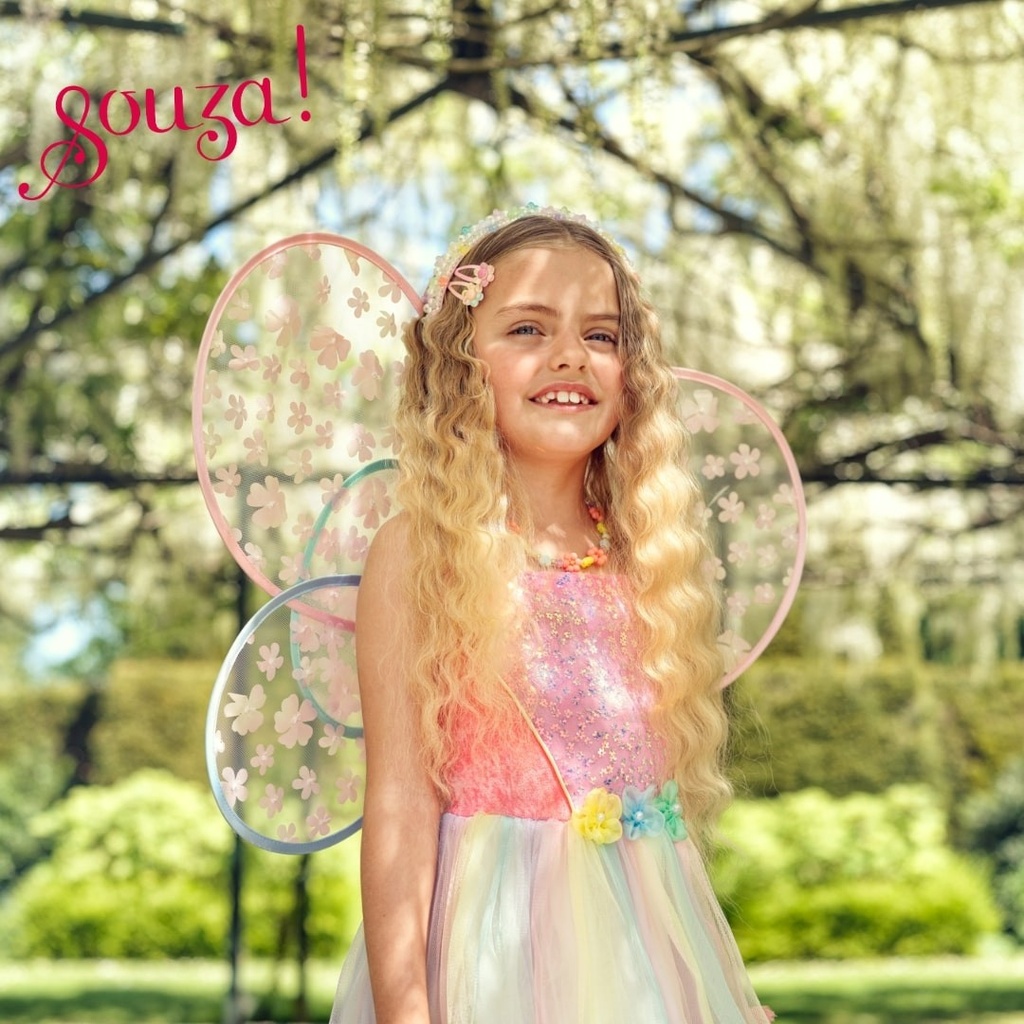 Souza! - Kinderkostüm – Fee Flora - 5-7 Jahre, 110-122 Cm