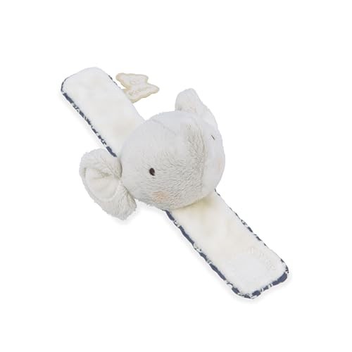 KALOO - Bracelet and Booties Elephant Set - Bracelet and Booties with Bell - Refined Gift for Birth - Promotes Development and Motor Skills - Personal