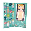 Floss and Rock 44P6442 Florence Wooden Magnetic Dress up Doll  9.25-inch Height