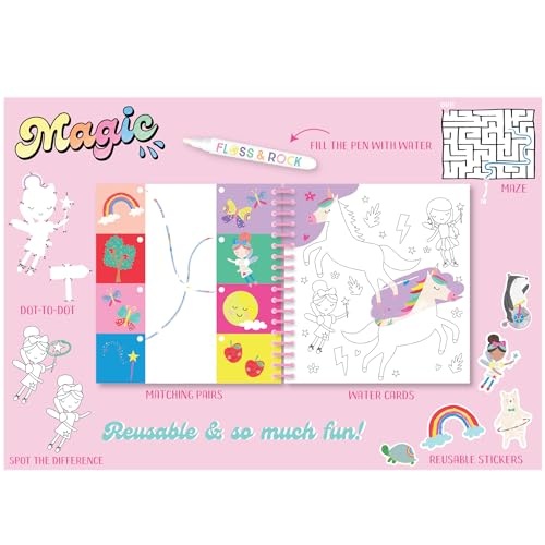 Floss and Rock Magic Multiplay, Rainbow Fairy, 10-inches Length, Educational Activities for Kids