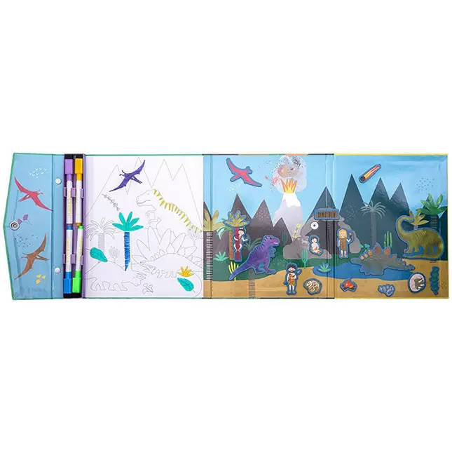 Magnetic Multi Play - Dino - Arts & Crafts for Ages 3 to 5 - Fat Brain Toys