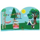 Kids Activity Book 50 Reusable Stickers Animal Adventure Travel 3+