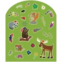 Kids Activity Book 50 Reusable Stickers Animal Adventure Travel 3+