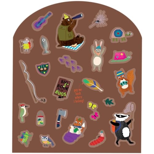 Kids Activity Book 50 Reusable Stickers Animal Adventure Travel 3+