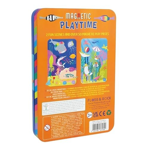 Floss & Rock Ocean Magnetic Playtime Tin Set
