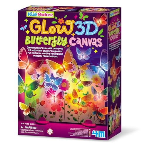 4M Glow 3D Butterfly Canvas