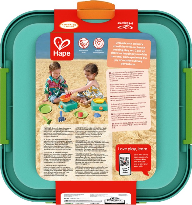Hape Toys Sandy Chef Beach Cooking Play Set