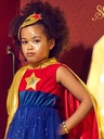 Superhero Girl Costume for Kids - Carnival & Festive Use (2 Sizes) - 5-7 Years