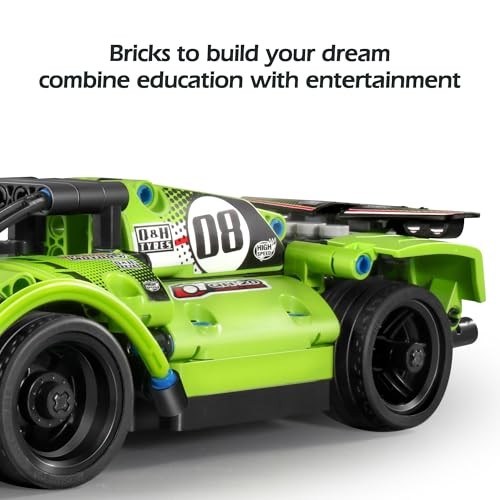 IM.Master STEM Academy: Mechanical Master - R/C 2-in-1: Sports Car - Green 335pcs - Building Blocks Model Vehicle, Remote Control, 2 Configurations