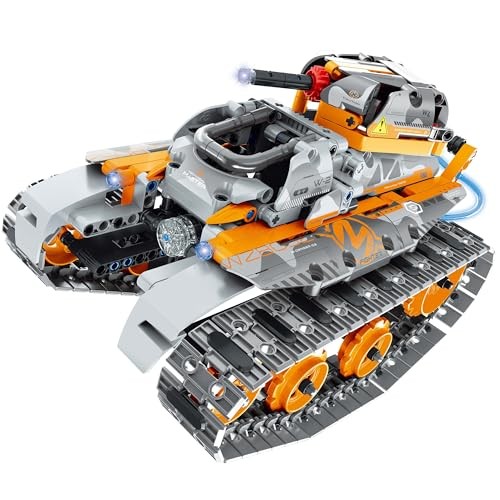 IM.Master STEM Academy: Mechanical Master - R/C 4-in-1: Tank Robot - 552pcs - Bricks Model Set: Tank-Robot-Cube-Car W/Remote Control, Building Blocks