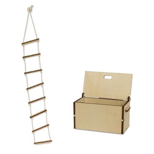 Mouse Mansion to Go - Grandpa Sailor's Cabin - Take the Suitcase Everywhere - Build It Yourself - Suitcase Contents: Wooden Furniture, Bedding, Miniat