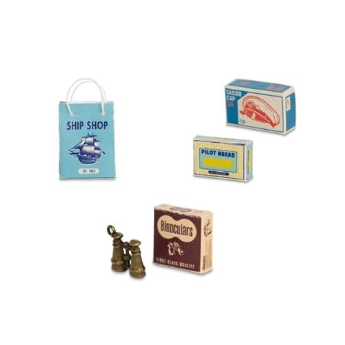 Mouse Mansion to Go - Grandpa Sailor's Cabin - Take the Suitcase Everywhere - Build It Yourself - Suitcase Contents: Wooden Furniture, Bedding, Miniat