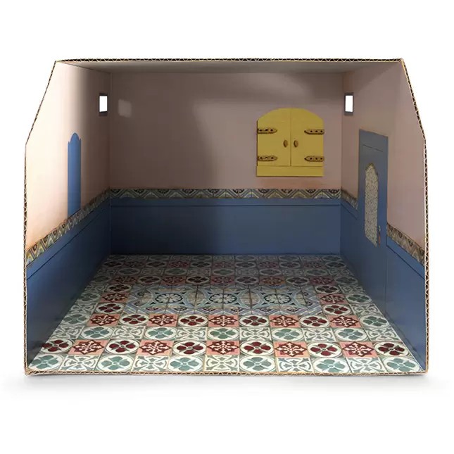 The Mouse Mansion Cardboard Room - Bathroom - Dolls & Dollhouses for Ages 3 to 8 - Fat Brain Toys