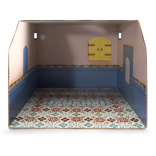 The Mouse Mansion Cardboard Room - Bathroom - Dolls & Dollhouses for Ages 3 to 8 - Fat Brain Toys