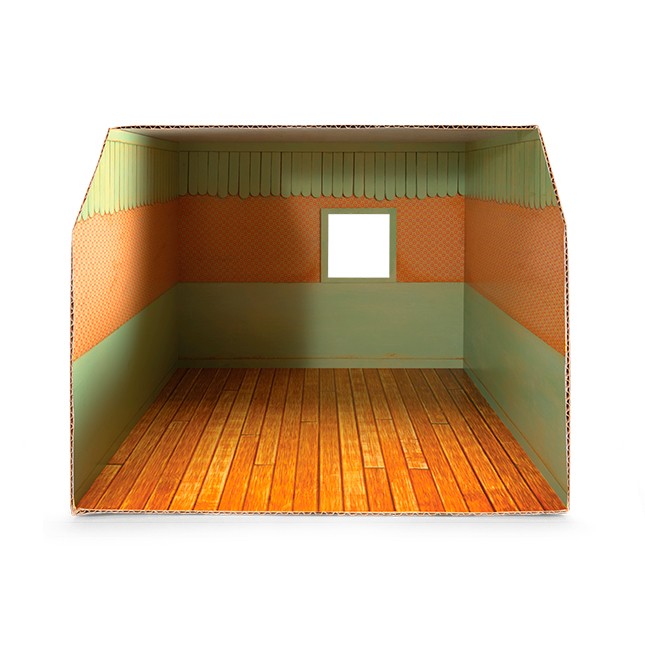 The Mouse Mansion Cardboard Room - Nursery - Arts & Crafts for Ages 3 to 8 - Fat Brain Toys