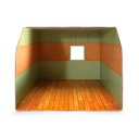 The Mouse Mansion Cardboard Room - Nursery - Arts & Crafts for Ages 3 to 8 - Fat Brain Toys