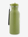 Drinking Bottle - Mr. Dino - 500ml Stainless Steel Water Bottle for Kids - Green - Leakproof - Eco-Friendly and BPA-Free
