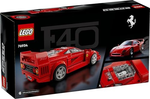 LEGO Speed Champions 76934 Ferrari F40 Supercar - Red