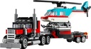 Flatbed Truck with Helicopter